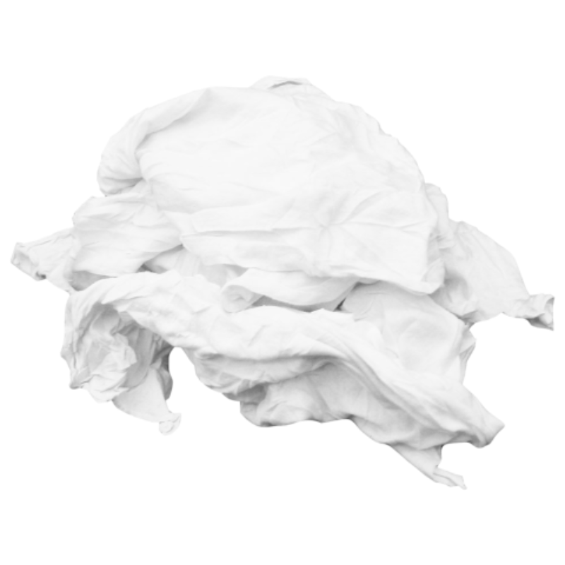 White Cotton T-Shirt Wipers
