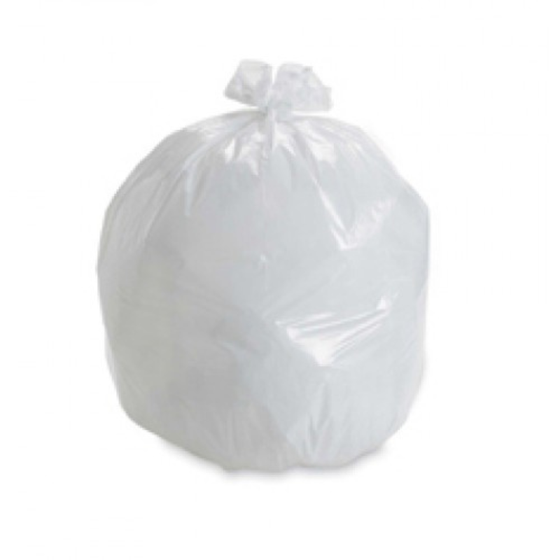 36 x 50 Frosted Clear Garbage Bags 13 Micron