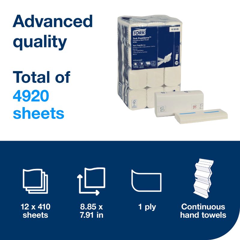 Tork Advanced PeakServe Continuous Hand Towel