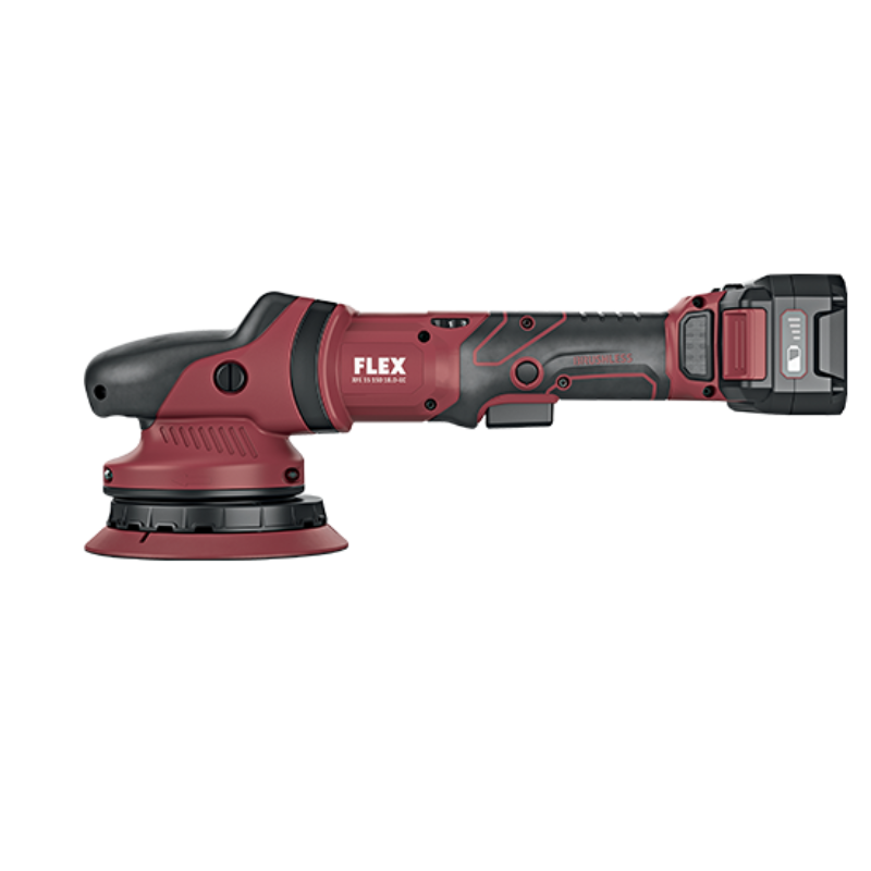 FLEX Cordless Polisher XFE 15 150, 1xRapid Charger, 2x Battery Pack 