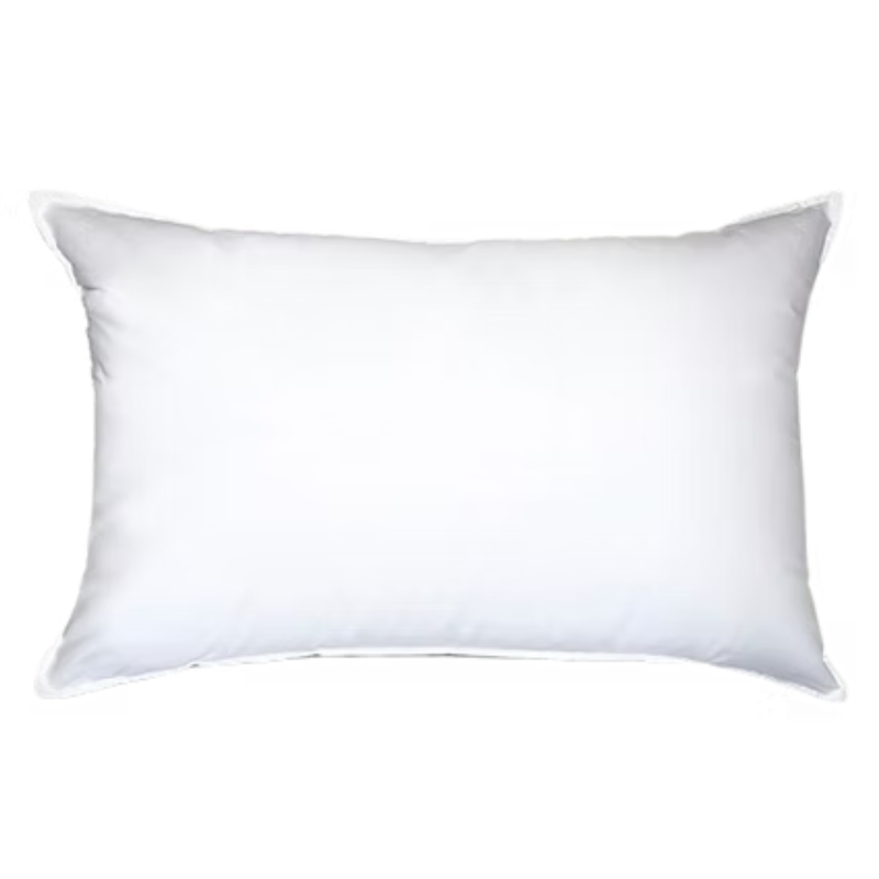 Clustre Fibre Pillow with Cotton Cover, 233TC with Double Stitch on Top-Knife Edge