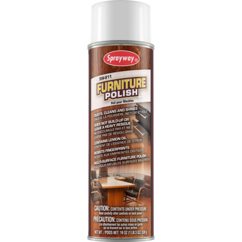 Sprayway Aerosol Furniture Polish with Lemon Oil 20oz