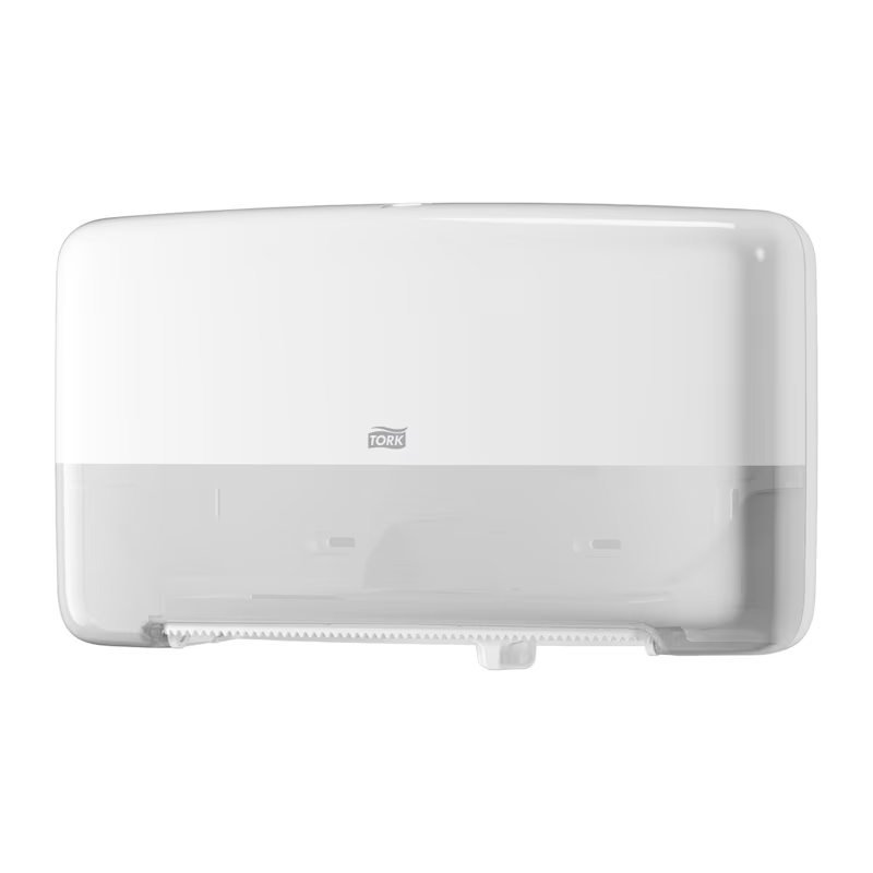 Tork Twin Mini Jumbo Bath Tissue Roll Dispenser T2