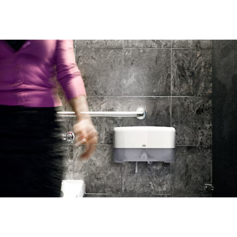Tork Twin Mini Jumbo Bath Tissue Roll Dispenser T2