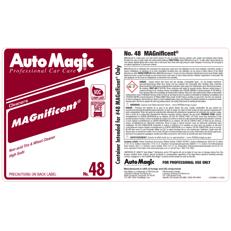 Magnificent Secondary Safety Label #12348
