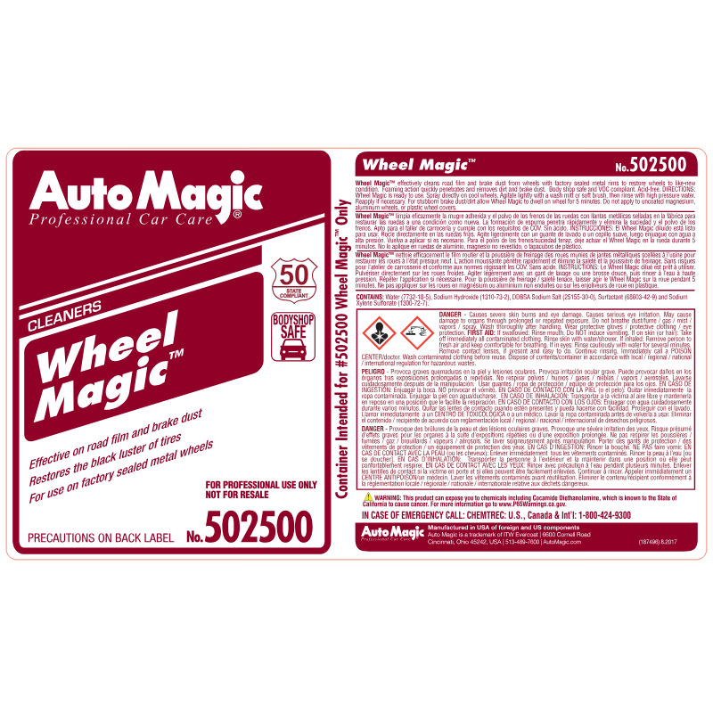 Wheel Magic Secondary Safety Label #187496