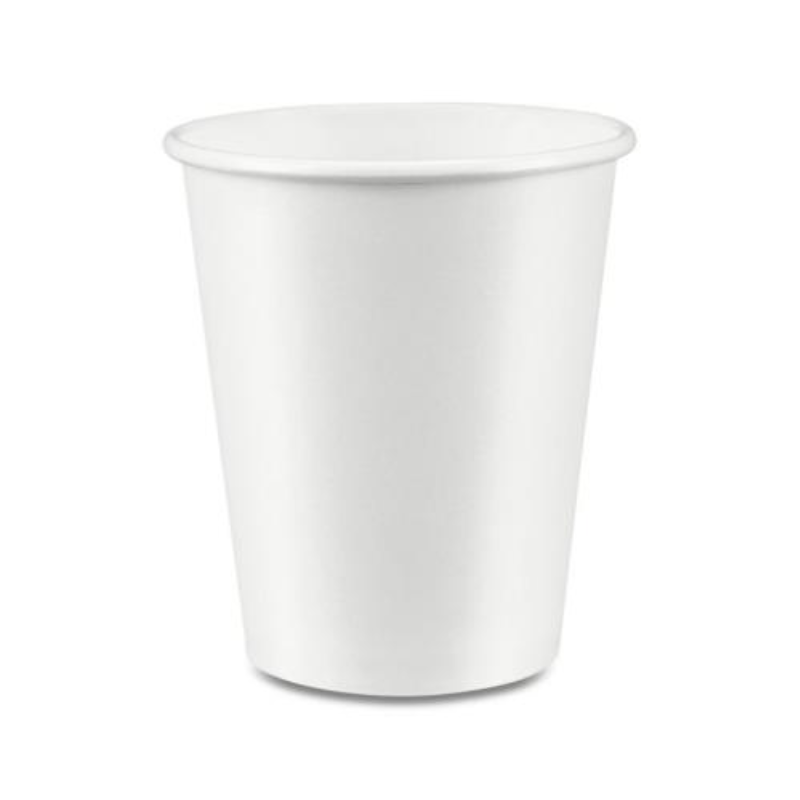 EcoSystems Hot Cups, PE Lined, White, 8 oz