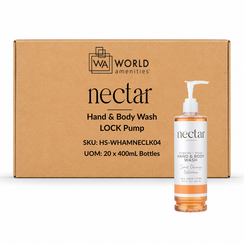 Nectar Hand & Body Wash LOCK Pump Bottle 400mL